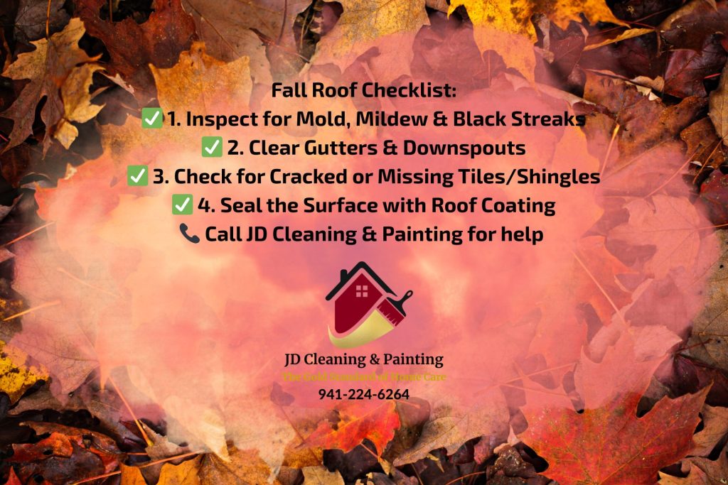 Fall Roof Checklist Parrish and Lakewood Ranch FL Harrison Ranch Copperstone Silverleaf Summerfield Greenbrook Esplanade